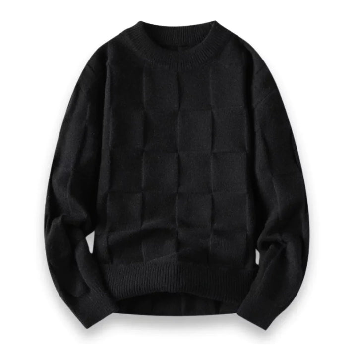 Stylowy męski sweter z dzianiny z wysokiej jakości bawełny - klasyczny i ponadczasowy design