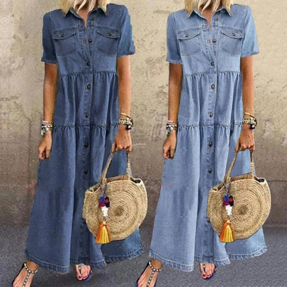 Trendiges Jeanskleid für Frauen - einzigartiger Stil und Komfort