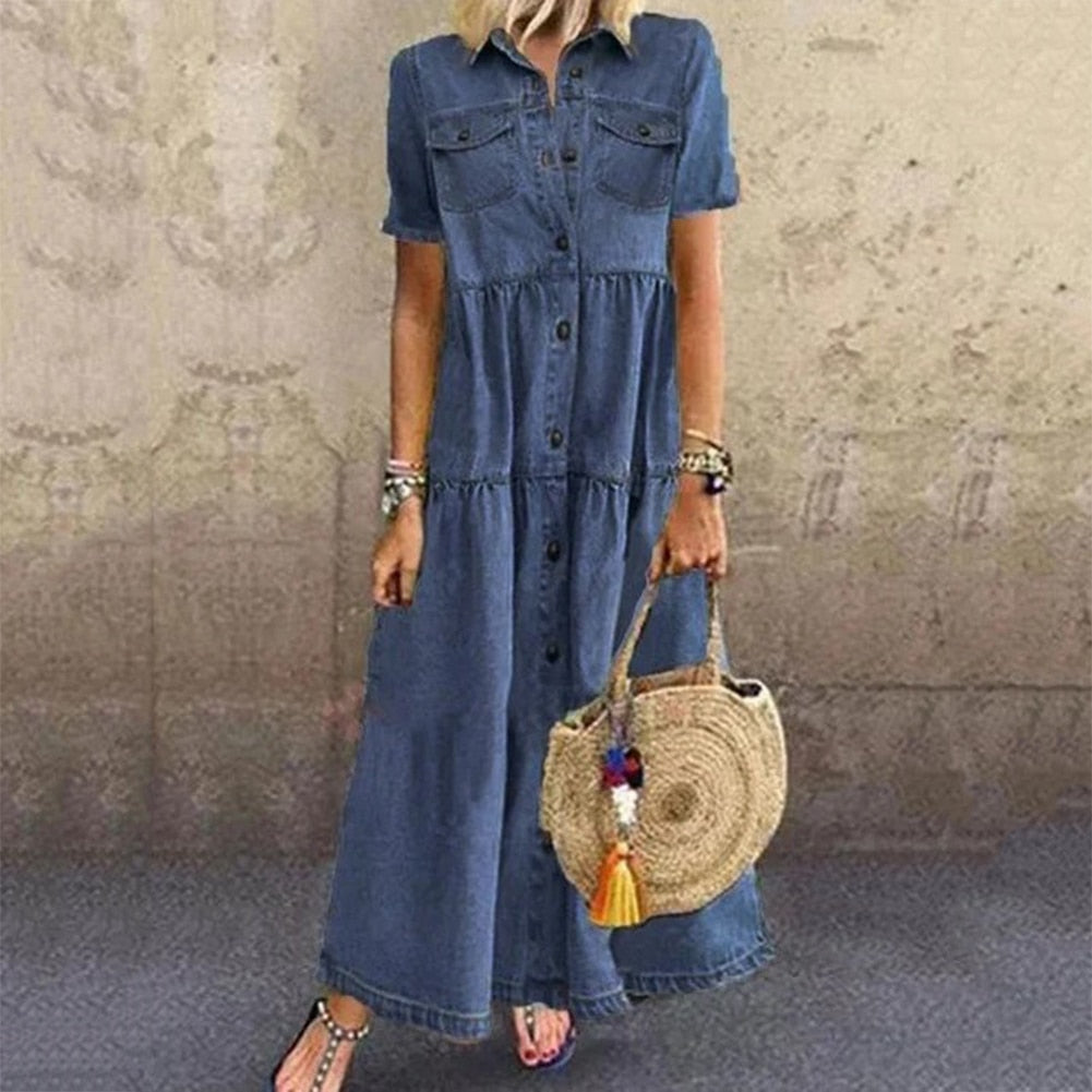 Trendiges Jeanskleid für Frauen - einzigartiger Stil und Komfort