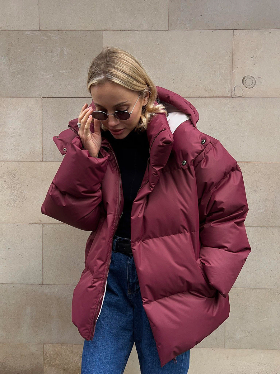 Modische Daunenjacke für Frauen, ideal für kalte Tage