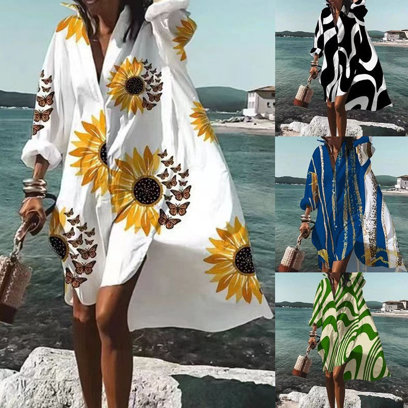 Stylisches Damenkleid mit spitzem Ausschnitt und langen Ärmeln - die perfekte Wahl für besondere Anlässe