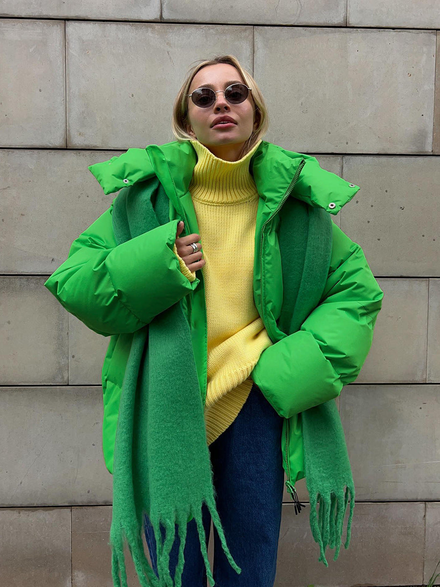 Modische Daunenjacke für Frauen, ideal für kalte Tage