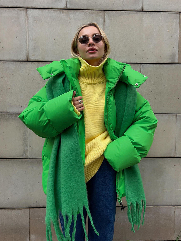 Modische Daunenjacke für Frauen, ideal für kalte Tage