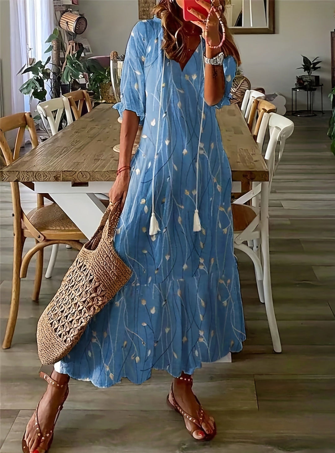 Claudia™ - Ein stilvolles und elegantes langes Kleid für den Sommer