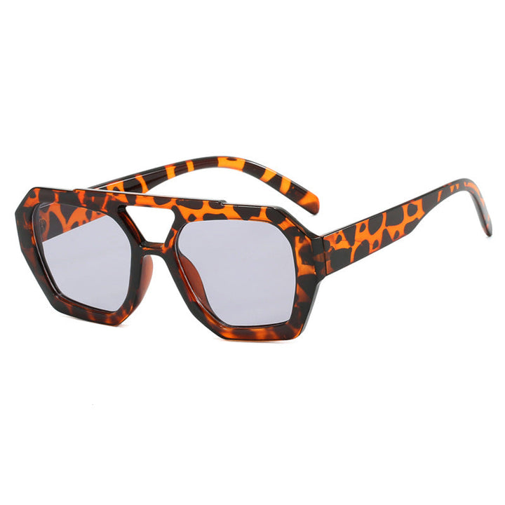 Mikka | Trendy Geometrische Zonnebril voor een Stijlvolle Look