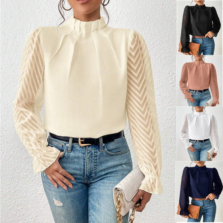 Ein stilvolles Damenoberteil mit einem eleganten Muster, das Ihrer Garderobe Klasse verleiht