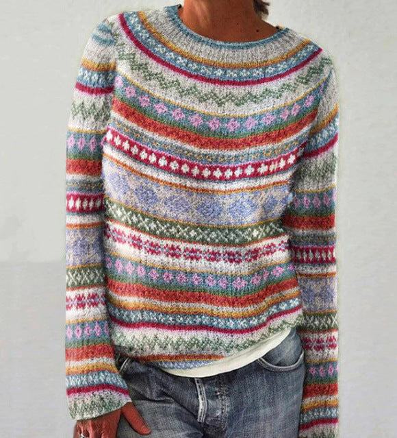 Eleganter Damen-Strickpullover im Vintage-Stil - verleihen Sie Ihrem Look ein einzigartiges Flair