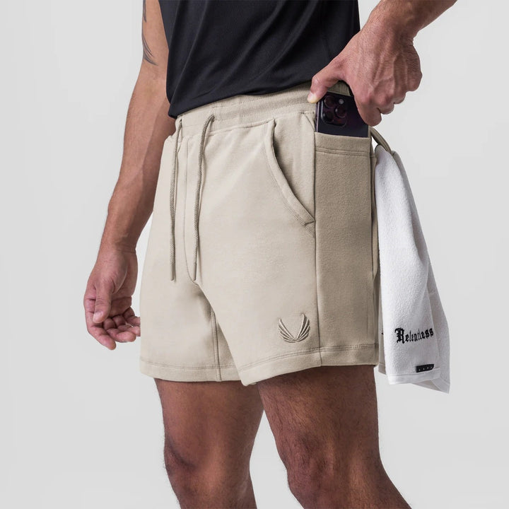 Komfortowe męskie spodenki sportowe z wysokiej jakości bawełny Premium - Idealne na trening i codzienne casualowe stylizacje