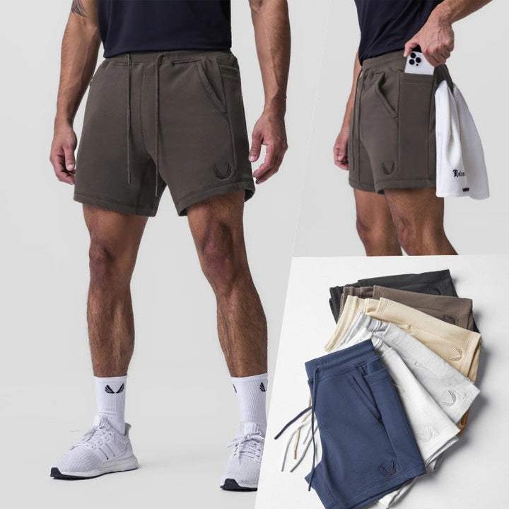 Komfortowe męskie spodenki sportowe z wysokiej jakości bawełny Premium - Idealne na trening i codzienne casualowe stylizacje