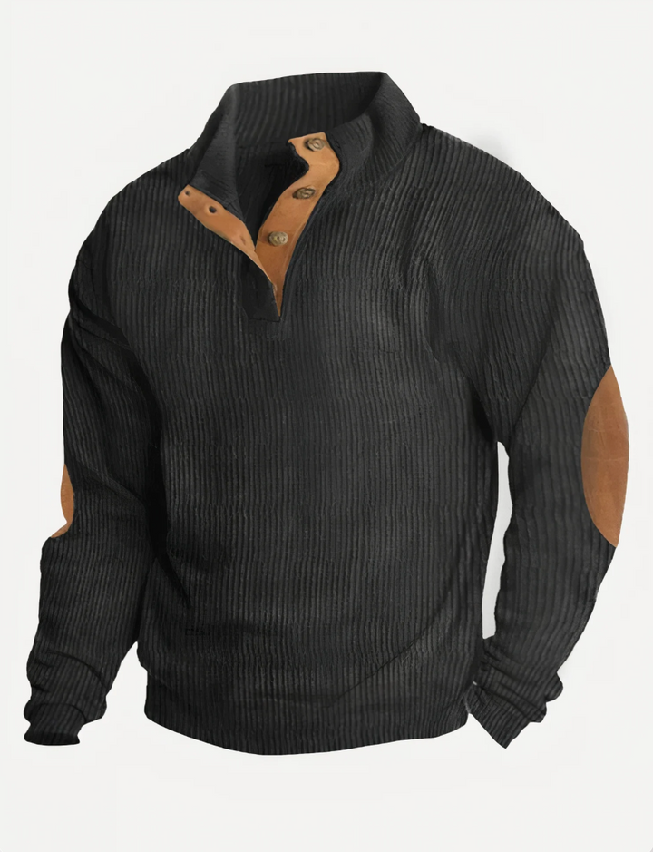 Modischer Herren-Rippenstrickpullover - Alltagsklassiker