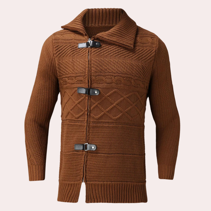 Eleganter Herren-Rollkragenpullover aus hochwertiger Merinowolle