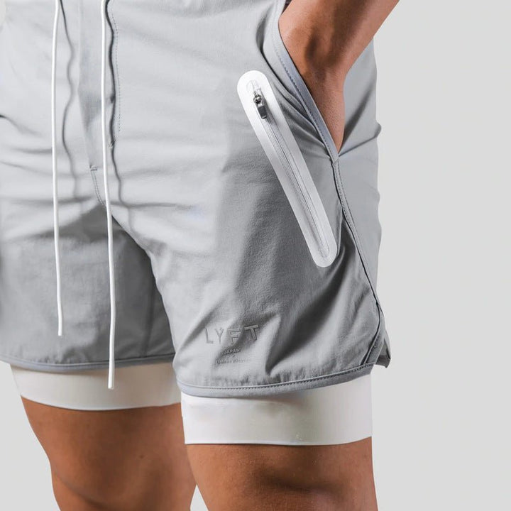Vielseitige 2-in-1-Sport- und Trainingsshorts für Männer - optimale Leistung und Komfort bei jedem Schritt
