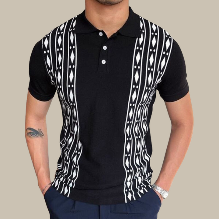 Modisches und bequemes Herren-Kurzarm-Poloshirt mit modischem Design