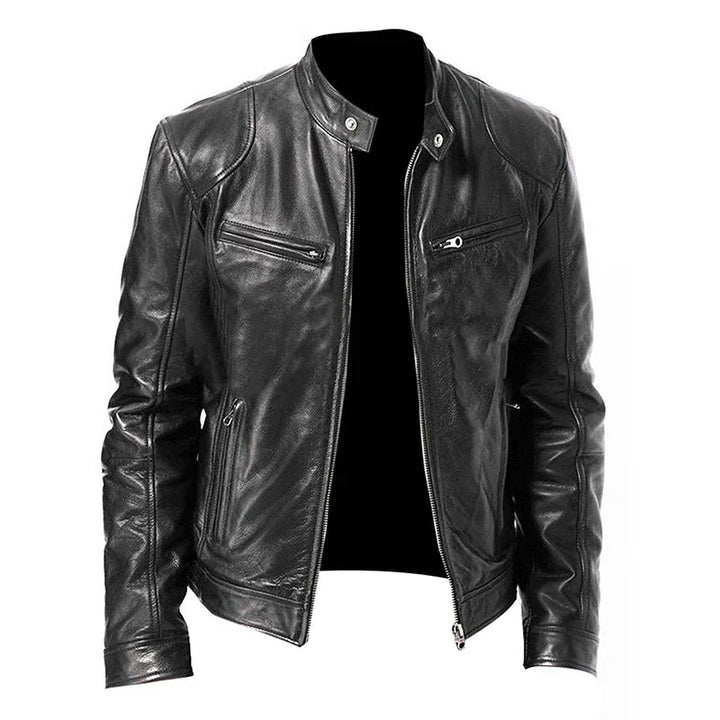 Elegancka męska kurtka biker klasy premium – styl i swoboda na co dzień