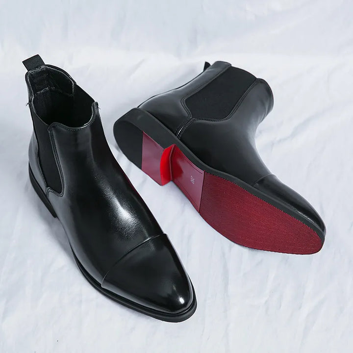 Stilvolle und luxuriöse Chelsea-Stiefel für Herren aus hochwertigem Leder für einen eleganten Look