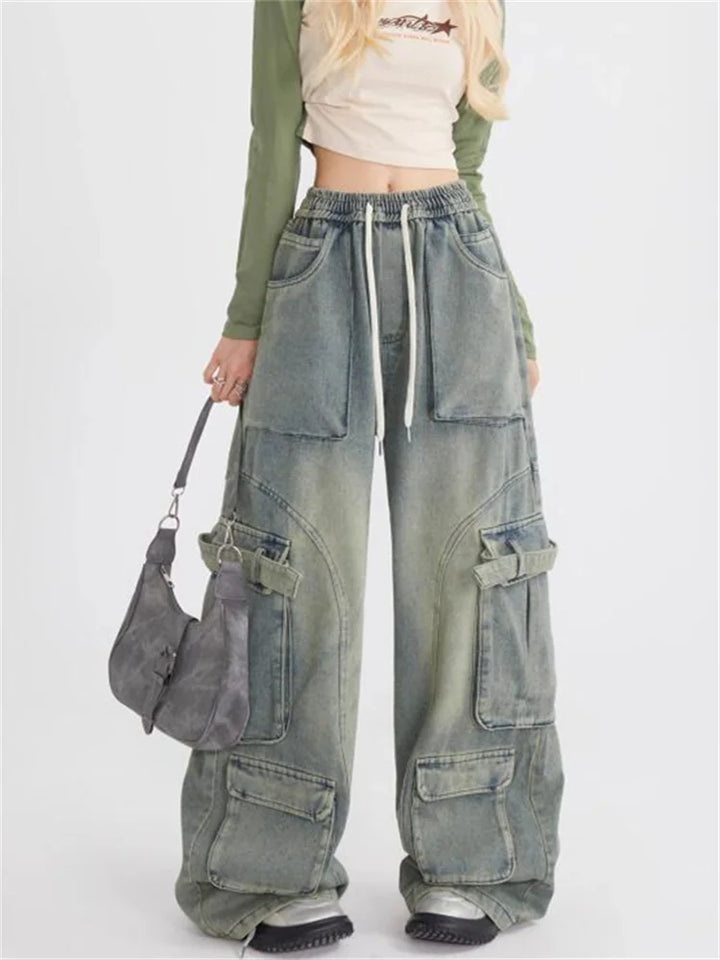 Modische und lässige Retro-Jeans für Frauen