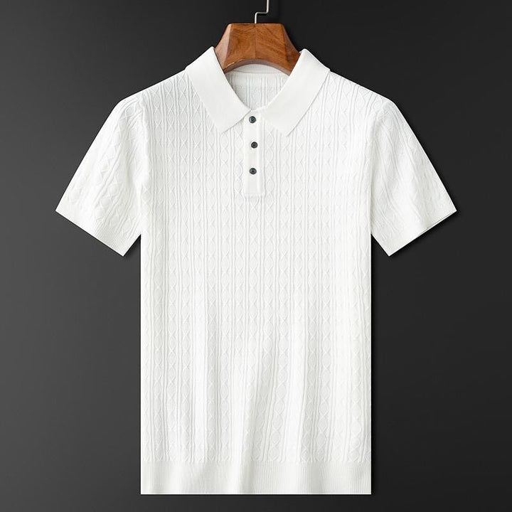 Exklusive Herren-Poloshirts aus Diamantstrick - eleganter Stil und außergewöhnlicher Komfort
