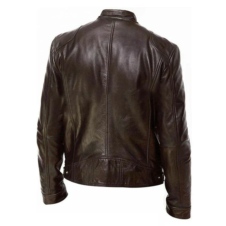 Elegancka męska kurtka biker klasy premium – styl i swoboda na co dzień