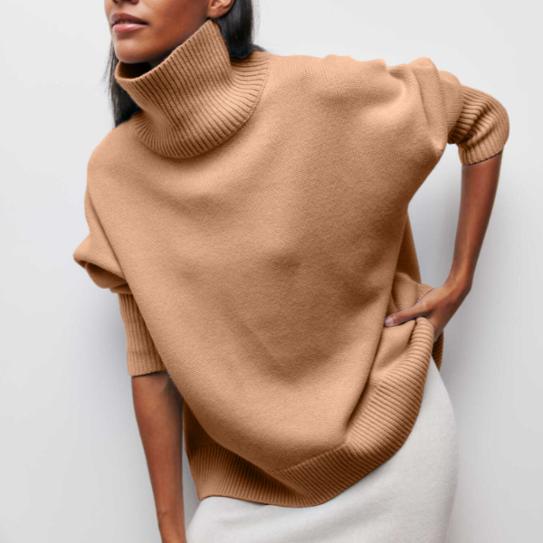 Stylischer Damen-Rollkragenpullover - elegante warme Kleidung für Wintertage