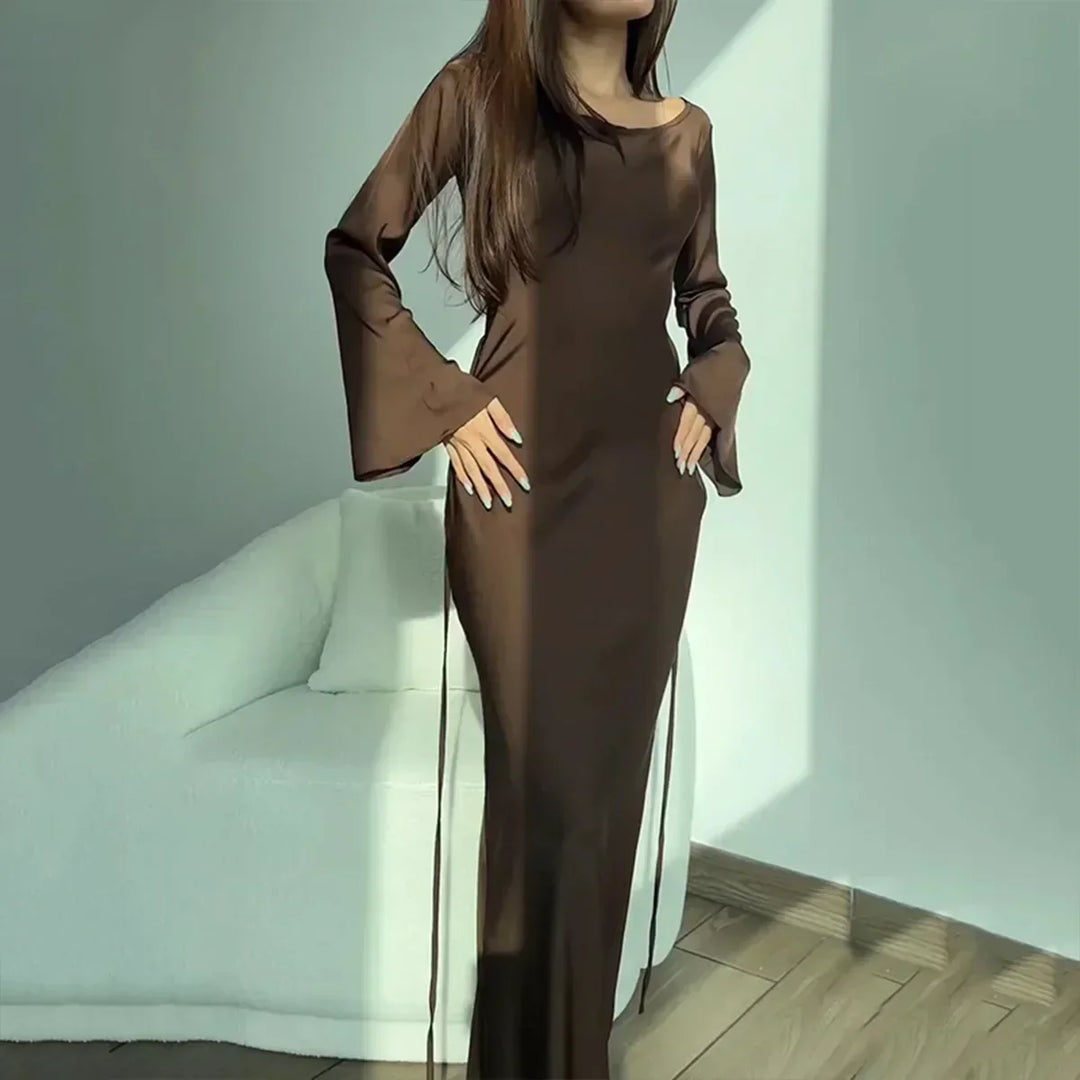 Schickes langärmeliges Damenkleid - perfekt für jede Gelegenheit