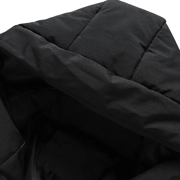Warme Herren-Winterjacke mit Kapuze und Daunenkonstruktion für ultimativen Komfort