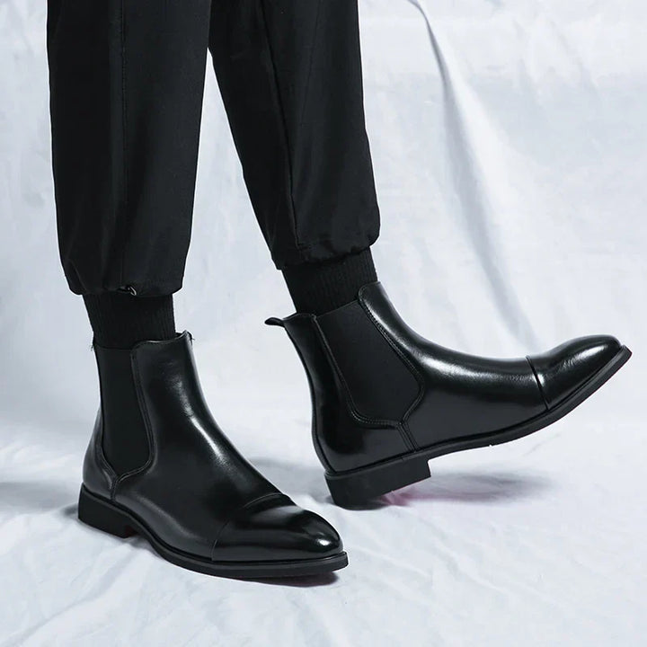 Stilvolle und luxuriöse Chelsea-Stiefel für Herren aus hochwertigem Leder für einen eleganten Look
