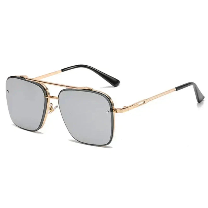 Elegante Aviator-Sonnenbrille für Männer in modernem, quadratischem Design