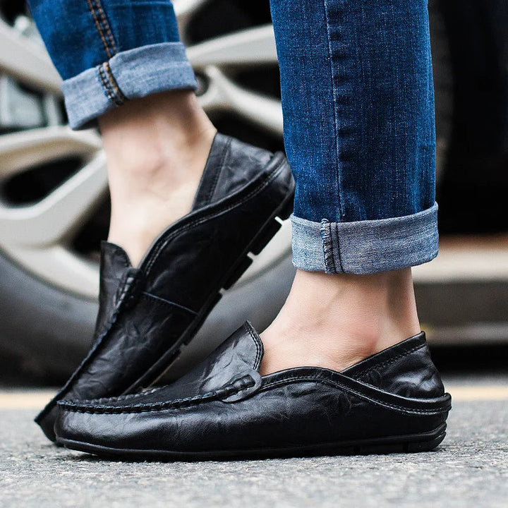 Modische Herren-Slipper aus elegantem italienischem Leder