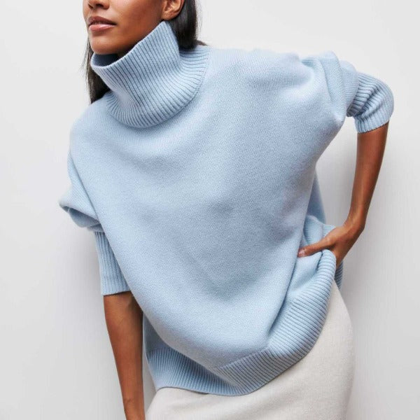 Stylischer Damen-Rollkragenpullover - elegante warme Kleidung für Wintertage
