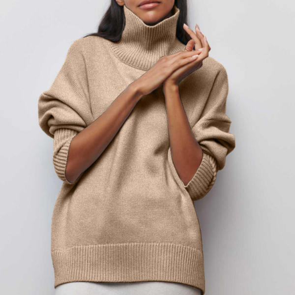 Stylischer Damen-Rollkragenpullover - elegante warme Kleidung für Wintertage