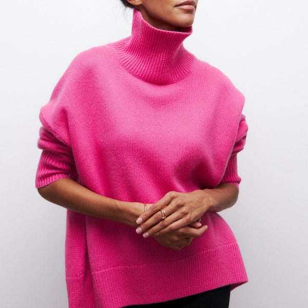 Stylischer Damen-Rollkragenpullover - elegante warme Kleidung für Wintertage