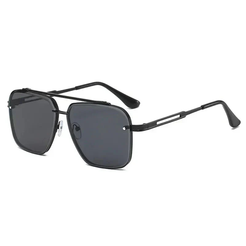 Elegante Aviator-Sonnenbrille für Männer in modernem, quadratischem Design