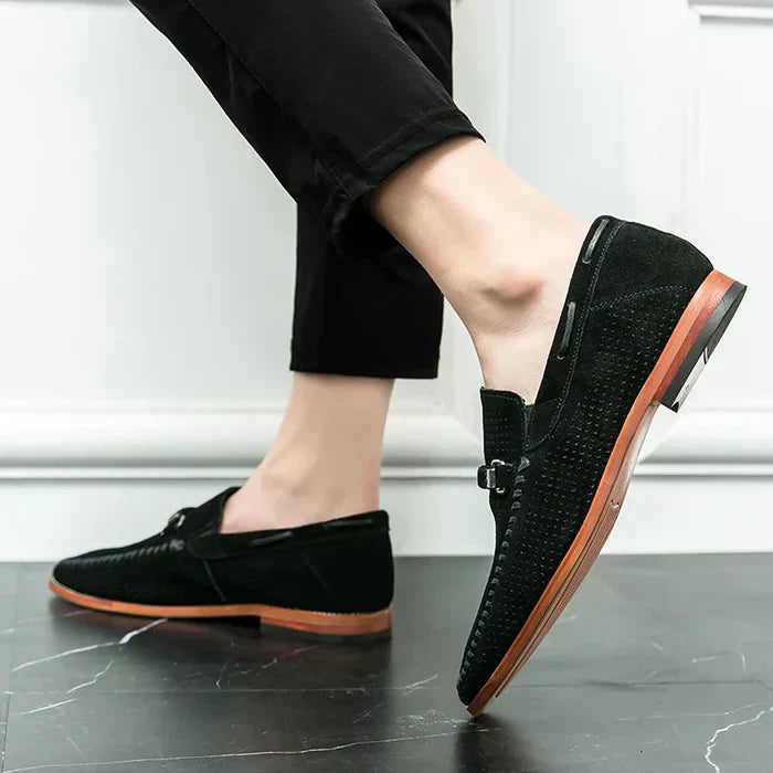 Eleganckie męskie buty z wysokiej jakości prawdziwej skóry