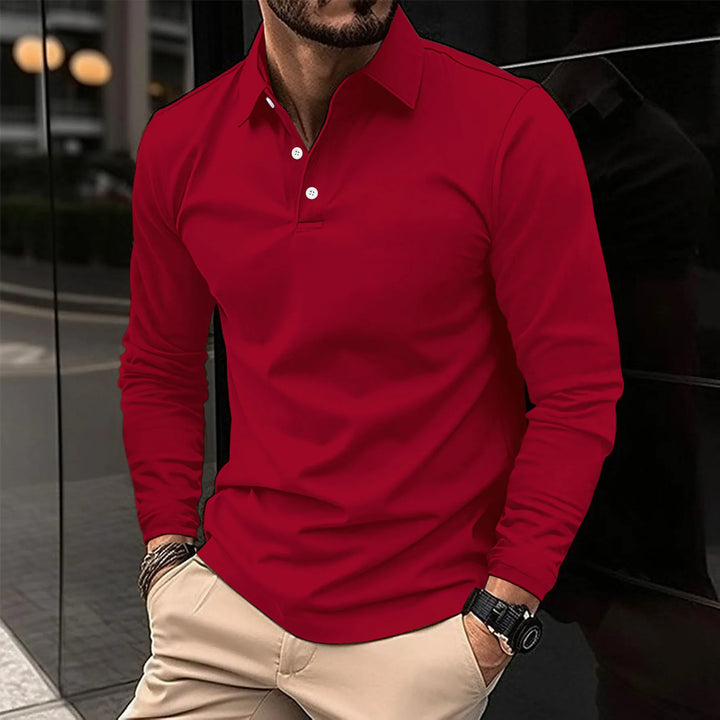 Casualowa koszulka polo Mirko™ z długim rękawem – styl i komfort na co dzień!