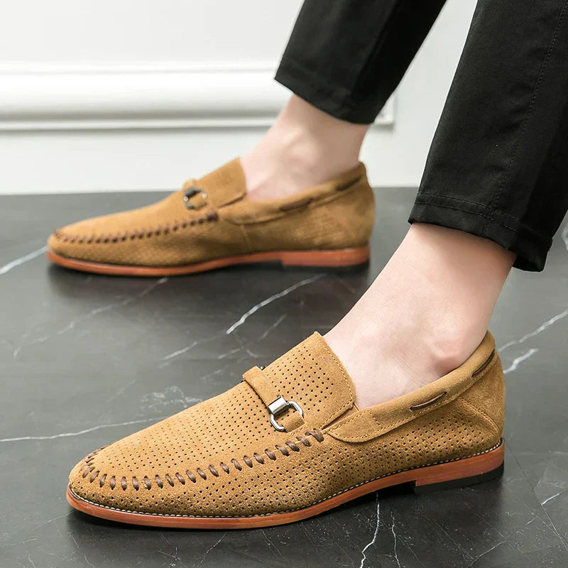 Eleganckie męskie buty z wysokiej jakości prawdziwej skóry