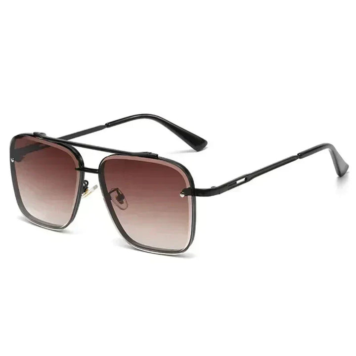 Elegante Aviator-Sonnenbrille für Männer in modernem, quadratischem Design