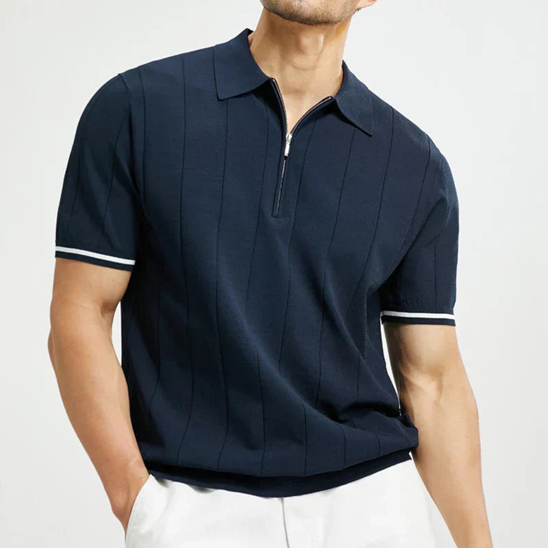 Laurel - Stilvolles und bequemes Herren-Poloshirt mit Reißverschluss für einen einzigartigen Look
