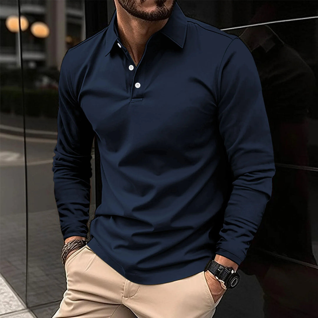 Casualowa koszulka polo Mirko™ z długim rękawem – styl i komfort na co dzień!