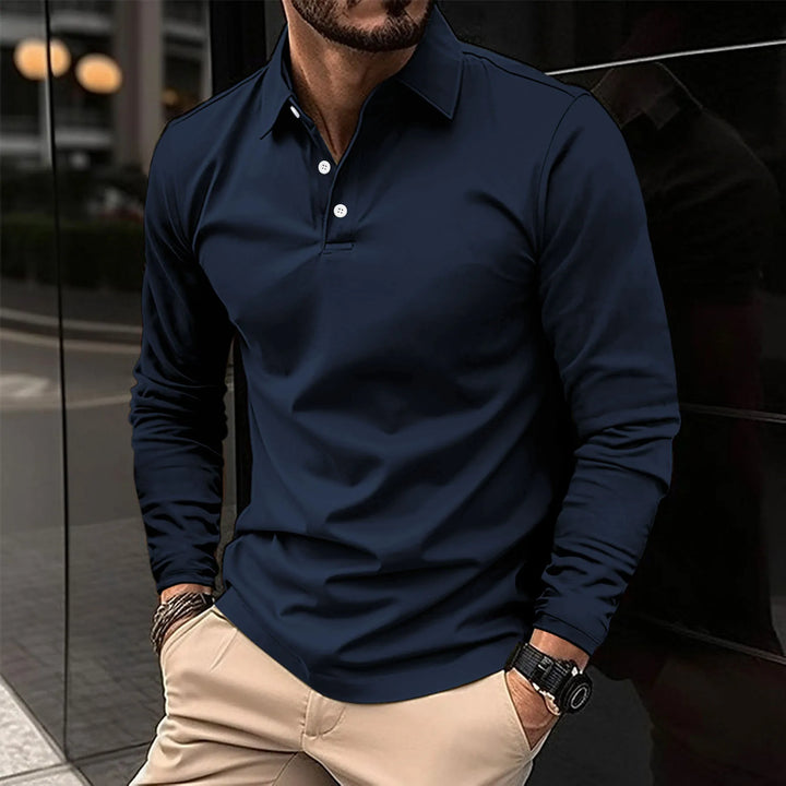 Casualowa koszulka polo Mirko™ z długim rękawem – styl i komfort na co dzień!