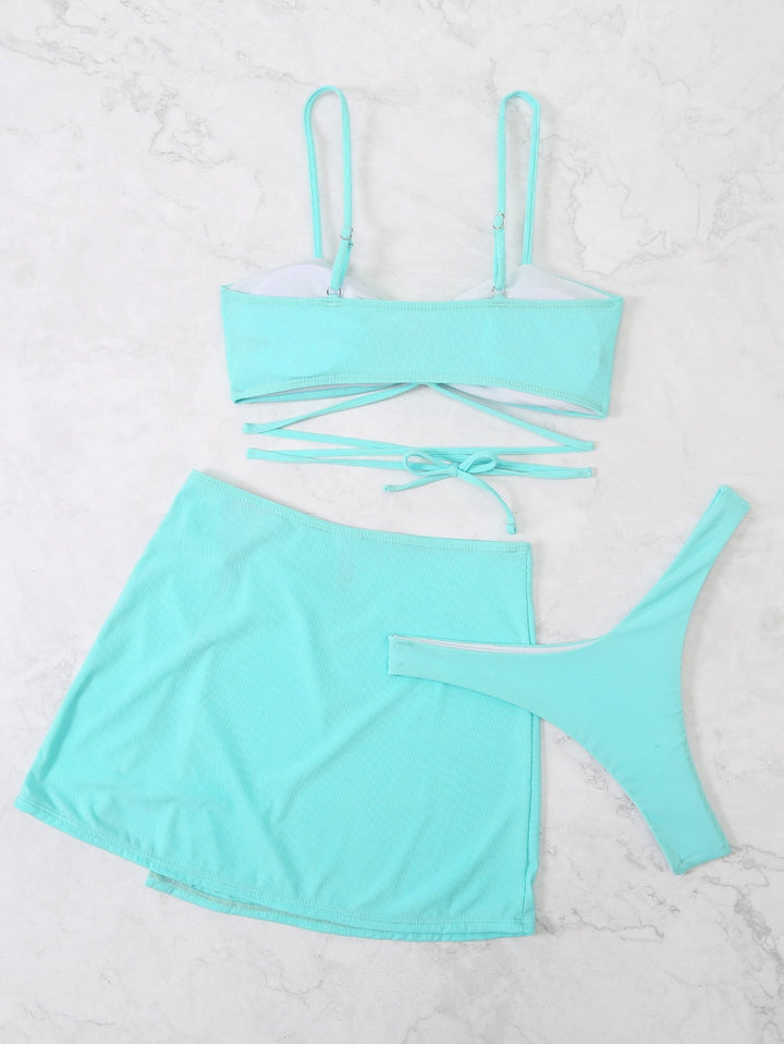 Euphemia | Charmante 3-Delige Bikini Set met Hartdetails voor een Speelse en Vrouwelijke Look