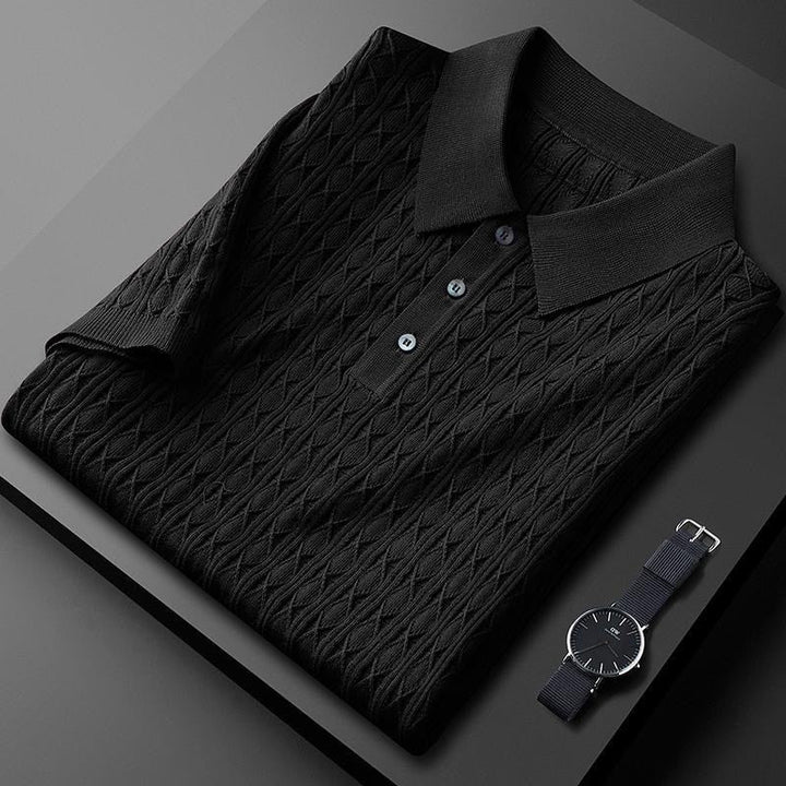 Exklusive Herren-Poloshirts aus Diamantstrick - eleganter Stil und außergewöhnlicher Komfort