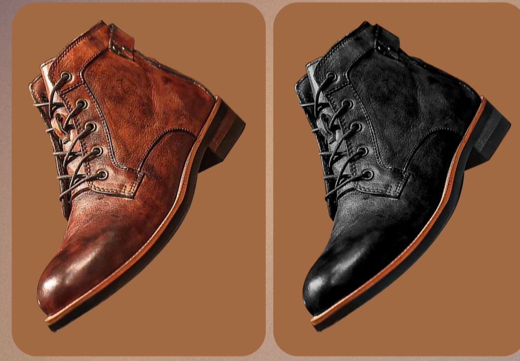 Elegante Herren-Lederschuhe im Retro-Stil - die Klassiker mit außergewöhnlichem Komfort verbinden
