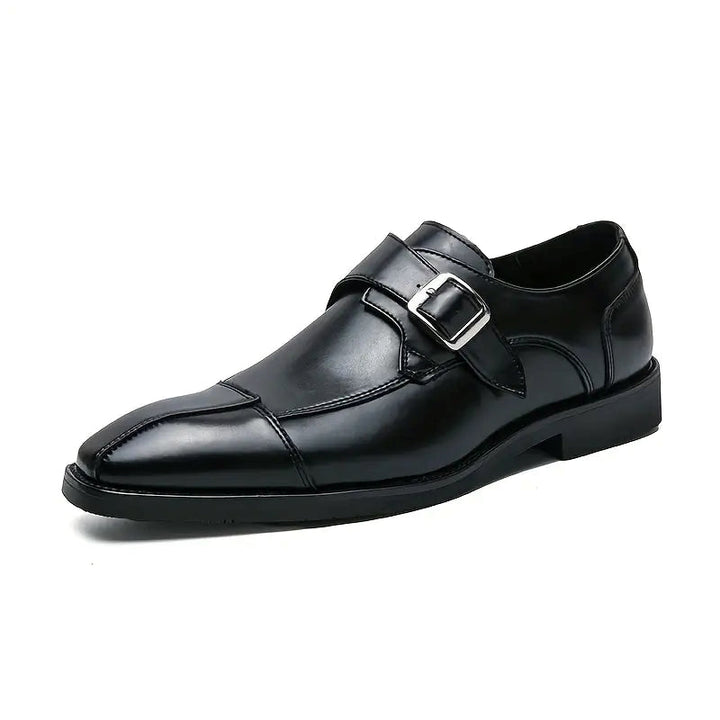 Eleganckie męskie buty z paskiem typu monk na klamrę – doskonały styl i klasyka