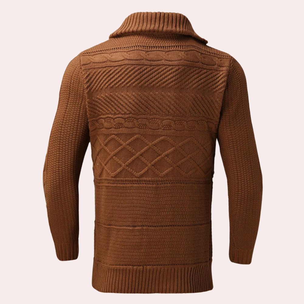 Eleganter Herren-Rollkragenpullover aus hochwertiger Merinowolle