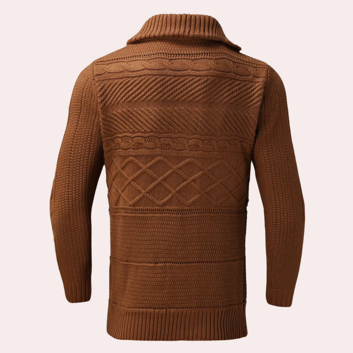 Eleganter Herren-Rollkragenpullover aus hochwertiger Merinowolle