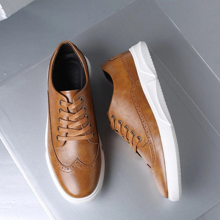 Elegante Herren-Sportschuhe aus Leder - ideal für elegante Freizeitkleidung