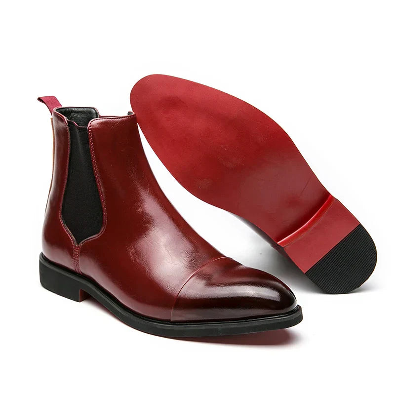 Stilvolle und luxuriöse Chelsea-Stiefel für Herren aus hochwertigem Leder für einen eleganten Look