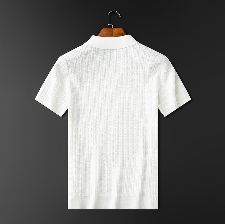 Exklusive Herren-Poloshirts aus Diamantstrick - eleganter Stil und außergewöhnlicher Komfort