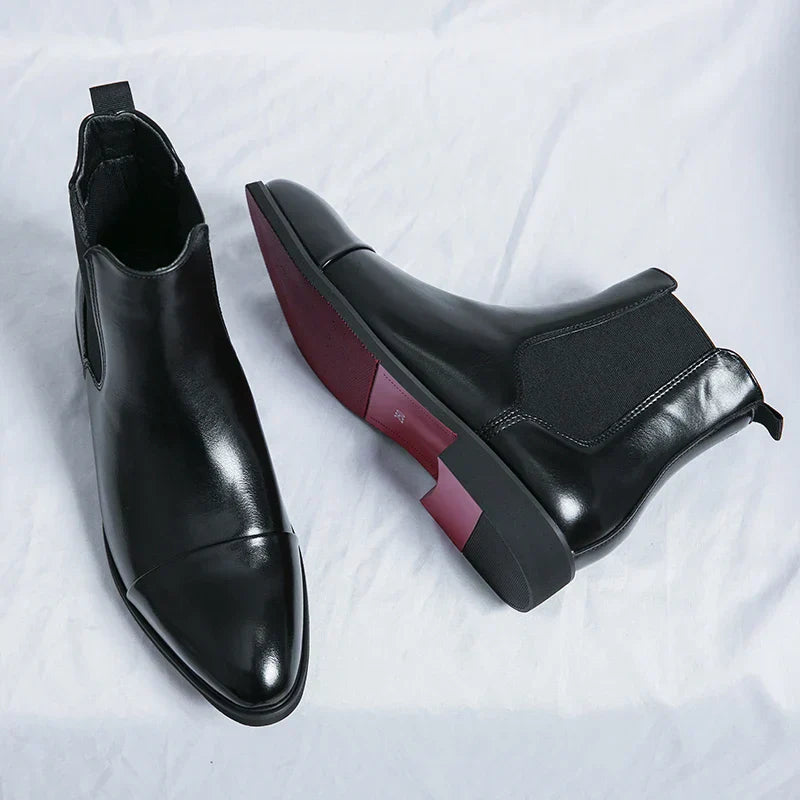 Stilvolle und luxuriöse Chelsea-Stiefel für Herren aus hochwertigem Leder für einen eleganten Look
