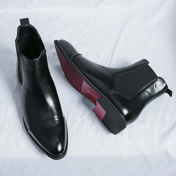 Stilvolle und luxuriöse Chelsea-Stiefel für Herren aus hochwertigem Leder für einen eleganten Look